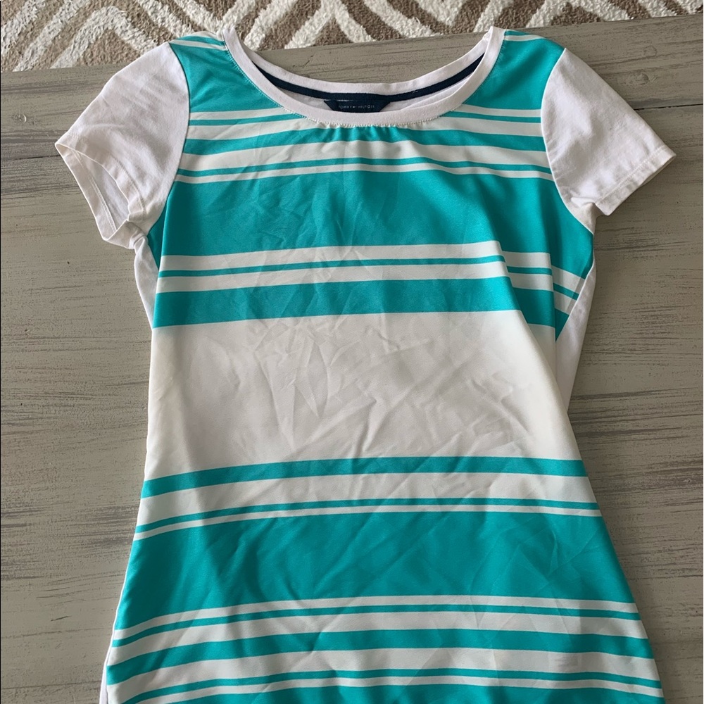 Blue striped blouse